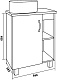 Grossman Мебель для ванной Флай 60 GR-3013 дуб сонома/белая – фотография-27